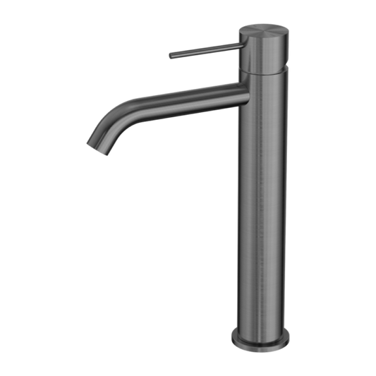 MECCA TALL BASIN MIXER GUN METAL