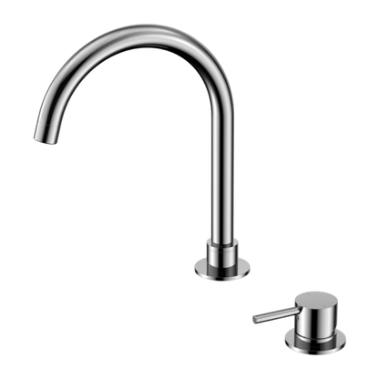 MECCA HOB BASIN MIXER ROUND SWIVEL SPOUT CHROME