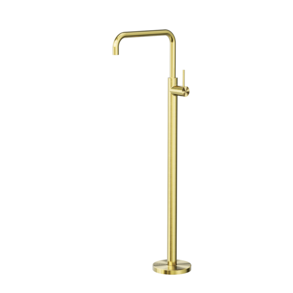 MECCA FREESTANDING BATH MIXER SQUARE SHAPE BRUSHED GOLD