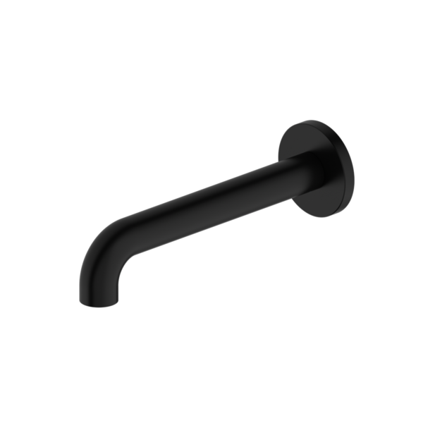 MECCA BASIN/BATH SPOUT ONLY 185MM MATTE BLACK
