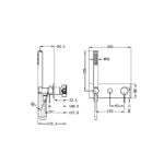 MECCA SHOWER MIXER DIVERTOR SYSTEM GUN METAL