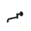 MECCA WALL MOUNTED SWIVEL BASIN/BATH SPOUT ONLY 225MM MATTE BLACK