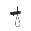MECCA WALL MOUNT BATH MIXER WITH HAND SHOWER MATTE BLACK
