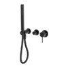 MECCA SHOWER MIXER DIVERTOR SYSTEM SEPARATE BACK PLATE MATTE BLACK