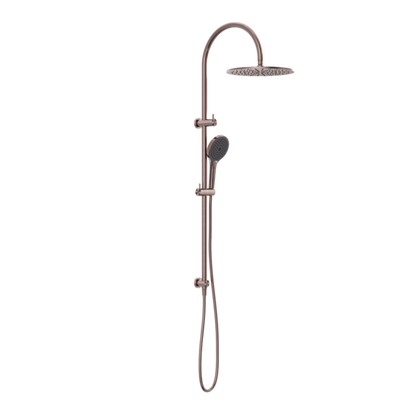 MECCA TWIN SHOWER WITH AIR SHOWER II BRUSHED BRONZE