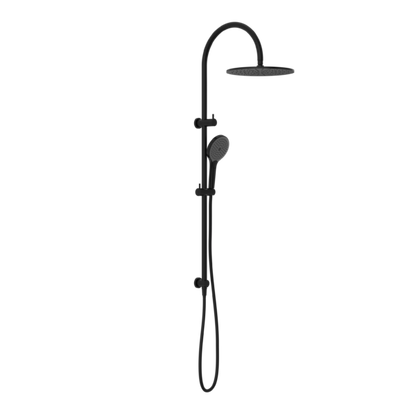 MECCA TWIN SHOWER WITH AIR SHOWER II MATTE BLACK