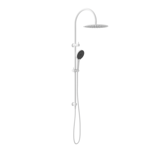 MECCA TWIN SHOWER WITH AIR SHOWER II MATTE WHITE