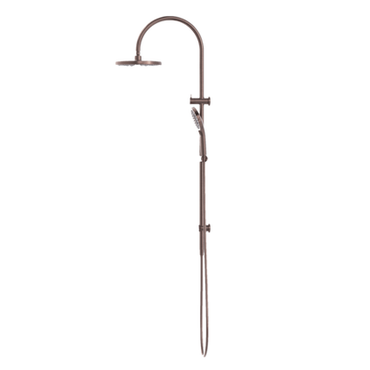 MECCA TWIN SHOWER BRUSHED BRONZE