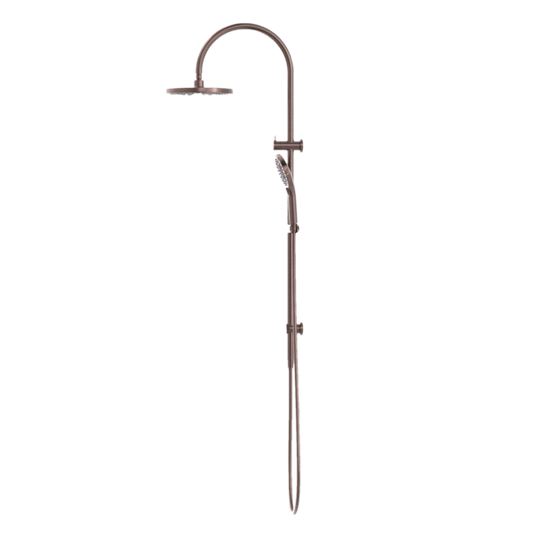 MECCA TWIN SHOWER BRUSHED BRONZE