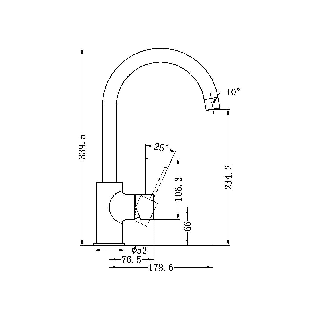 MECCA KITCHEN MIXER MATTE WHITE