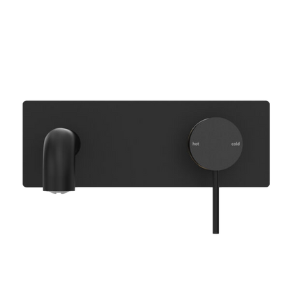 MECCA WALL BASIN/BATH MIXER 160MM MATTE BLACK
