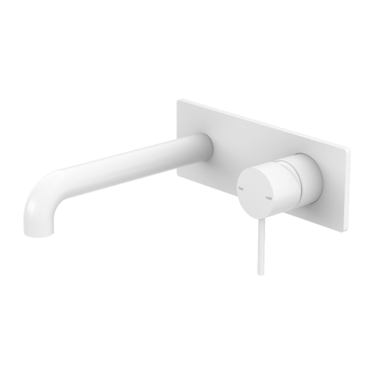 MECCA WALL BASIN/BATH MIXER 120MM MATTE WHITE
