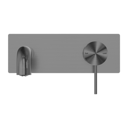 MECCA WALL BASIN/BATH MIXER 260MM GUN METAL