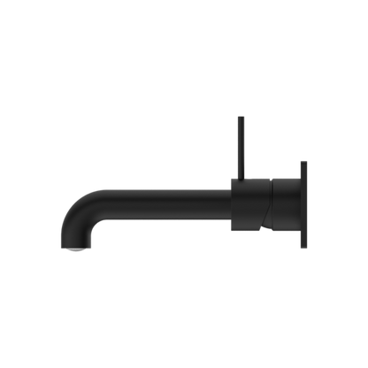 MECCA WALL BASIN/BATH MIXER HANDLE UP 260MM MATTE BLACK