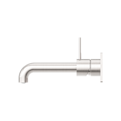 MECCA WALL BASIN/BATH MIXER HANDLE UP 260MM BRUSHED NICKEL