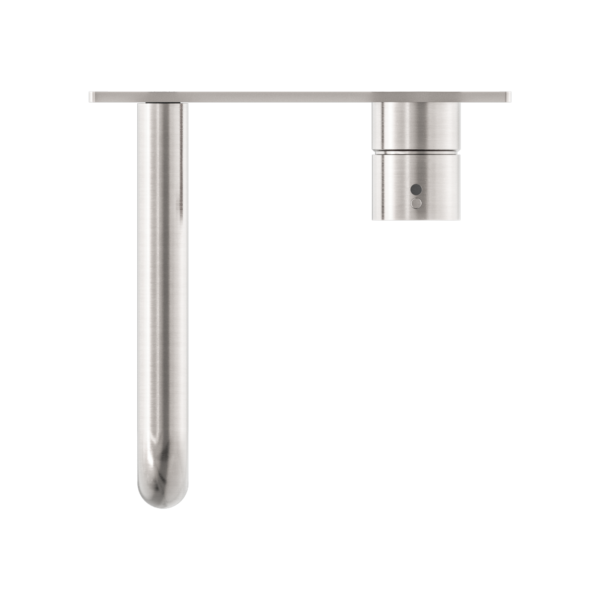 MECCA WALL BASIN/BATH MIXER HANDLE UP 260MM BRUSHED NICKEL