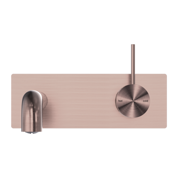 MECCA WALL BASIN/BATH MIXER HANDLE UP 260MM BRUSHED BRONZE