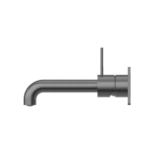 MECCA WALL BASIN/BATH MIXER HANDLE UP 260MM GUN METAL