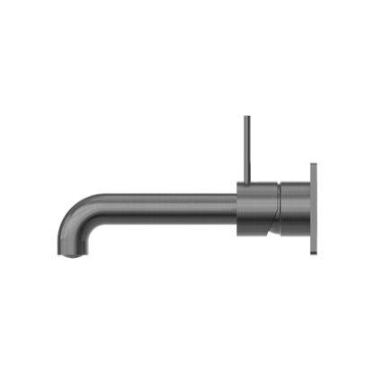 MECCA WALL BASIN/BATH MIXER HANDLE UP 260MM GUN METAL