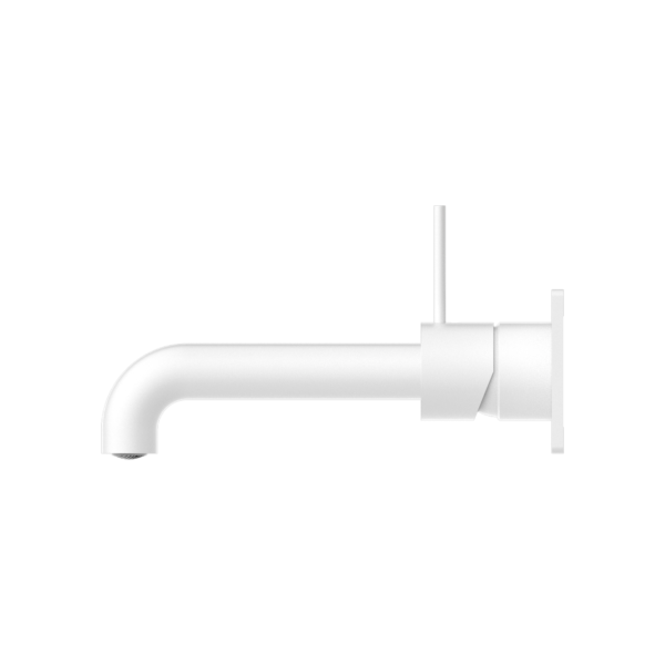MECCA WALL BASIN/BATH MIXER HANDLE UP 260MM MATTE WHITE