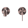 MECCA WALL BASIN/BATH MIXER SEPARETE BACK PLATE 185MM BRUSHED BRONZE