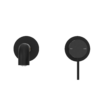 MECCA WALL BASIN/BATH MIXER SEPARETE BACK PLATE 160MM MATTE BLACK