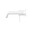 MECCA WALL BASIN/BATH MIXER SEPARETE BACK PLATE 185MM MATTE WHITE