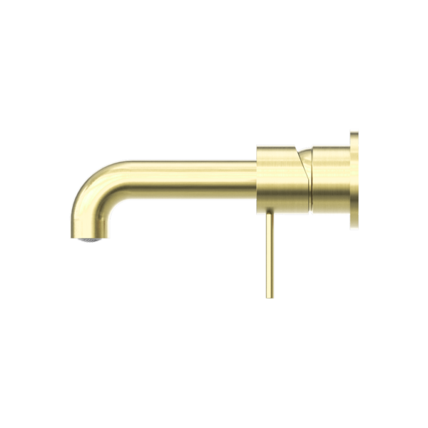 MECCA WALL BASIN/BATH MIXER SEPARETE BACK PLATE 230MM BRUSHED GOLD