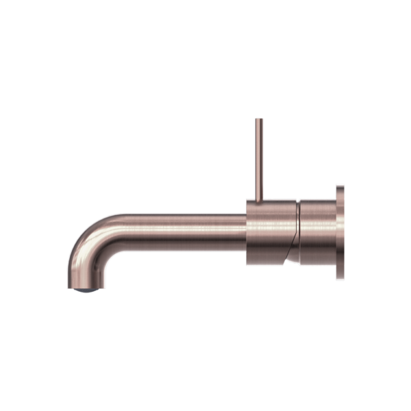 MECCA WALL BASIN/BATH MIXER SEPARETE BACK PLATE HANDLE UP 160MM BRUSHED BRONZE