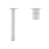 MECCA WALL BASIN/BATH MIXER SEPARETE BACK PLATE HANDLE UP 230MM MATTE WHITE