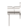 MECCA SHOWER MIXER 80MM PLATE BRUSHED NICKEL