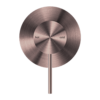 MECCA SHOWER MIXER 80MM PLATE BRUSHED BRONZE
