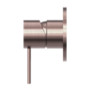 MECCA SHOWER MIXER 80MM PLATE BRUSHED BRONZE