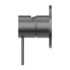 MECCA SHOWER MIXER 80MM PLATE GUN METAL