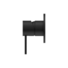 MECCA SHOWER MIXER 80MM PLATE MATTE BLACK