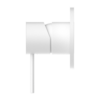 MECCA SHOWER MIXER 80MM PLATE MATTE WHITE