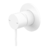 MECCA SHOWER MIXER 80MM PLATE MATTE WHITE