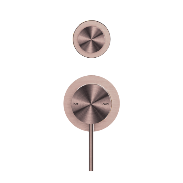 MECCA SHOWER MIXER WITH DIVERTOR SEPARATE BACK PLATE BRUSHED BRONZE