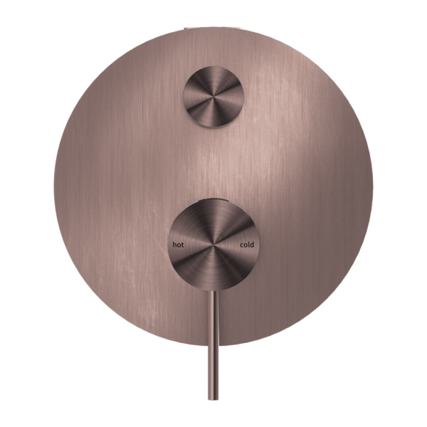 MECCA SHOWER MIXER WITH DIVERTOR BRUSHED BRONZE