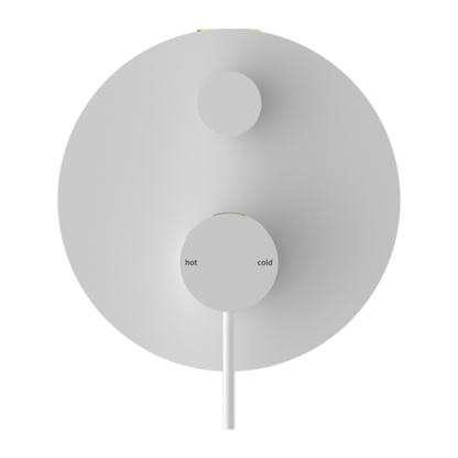 MECCA SHOWER MIXER WITH DIVERTOR MATTE WHITE