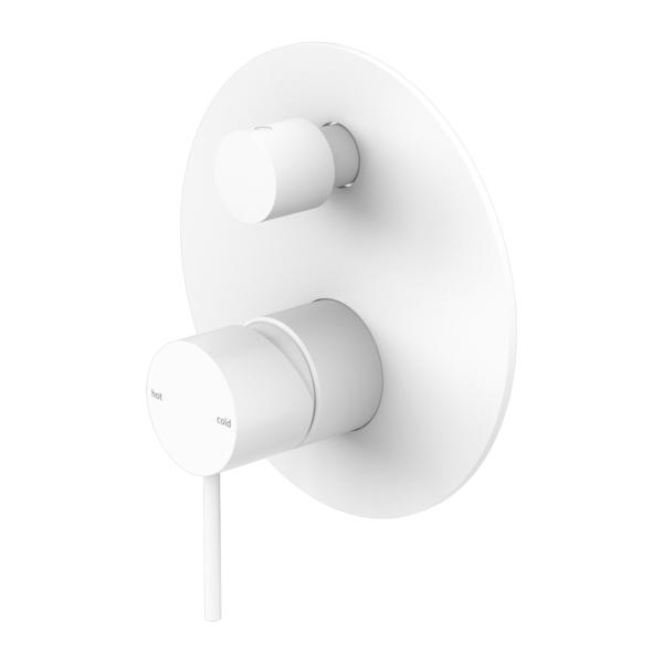 MECCA SHOWER MIXER WITH DIVERTOR MATTE WHITE