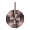 MECCA SHOWER MIXER HANDLE UP 80MM PLATE BRUSHED BRONZE