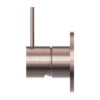 MECCA SHOWER MIXER HANDLE UP 80MM PLATE BRUSHED BRONZE