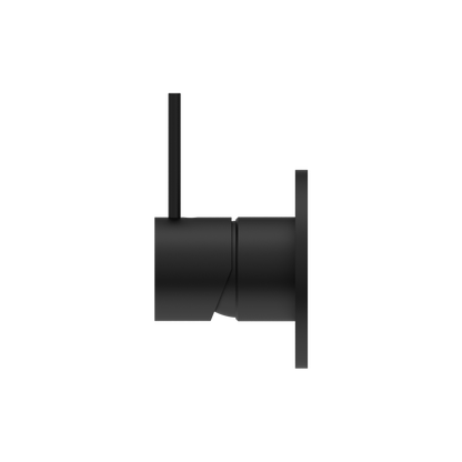 MECCA SHOWER MIXER HANDLE UP 80MM PLATE MATTE BLACK