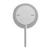 MECCA SHOWER MIXER 60MM PLATE CHROME