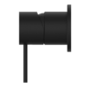 MECCA SHOWER MIXER 60MM PLATE MATTE BLACK