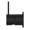 MECCA SHOWER MIXER 60MM HANDLE UP PLATE MATTE BLACK