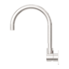 MECCA WALL BASIN/BATH MIXER SWIVEL SPOUT HANDLE UP BRUSHED NICKEL