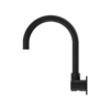 MECCA WALL BASIN/BATH MIXER SWIVEL SPOUT HANDLE UP MATTE BLACK