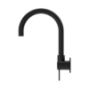 MECCA WALL BASIN/BATH MIXER SWIVEL SPOUT MATTE BLACK